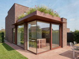 visualisatie voorontwerp uitbreiding aanbouw woning atelier fréderic louis architect wetteren