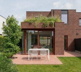 visualisatie voorontwerp uitbreiding aanbouw woning atelier fréderic louis architect wetteren